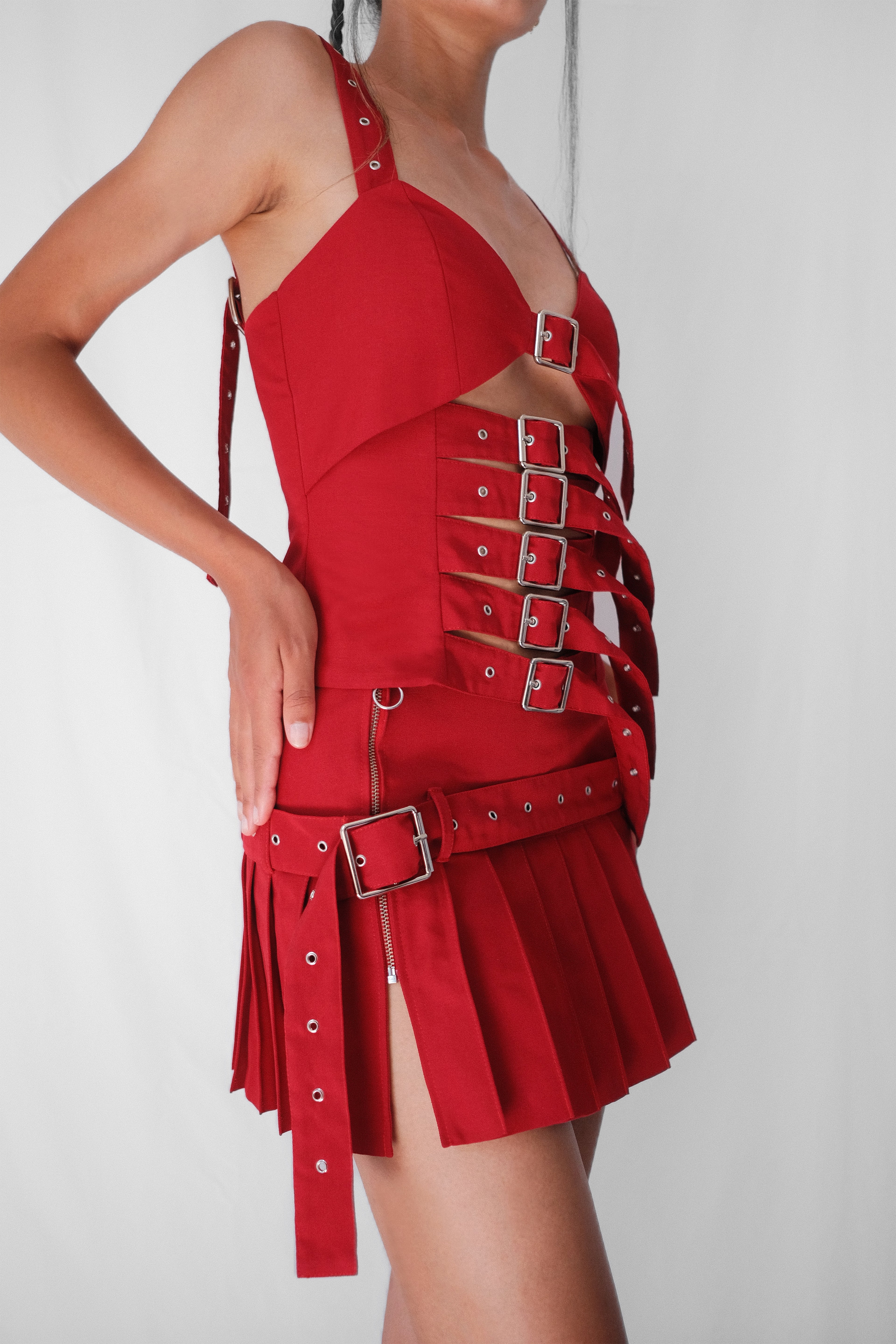 JUPE LUCKY RED